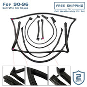 DURAFORCE For 90-96 Chevy Corvette C4 5.7L Front Windshield Weatherstrip 9096GGW -- 6pcs