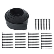 DURAFORCE Garden Edge L-shaped 49FT Lawn Grass Stone Isolation Strip 75pcs Anchoring Spik