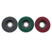 DURAFORCE Flap Wheels Set 180# 320# 600# 5 Pcs of each Scour Flap Disc 15 Pcs 4.5 Inch