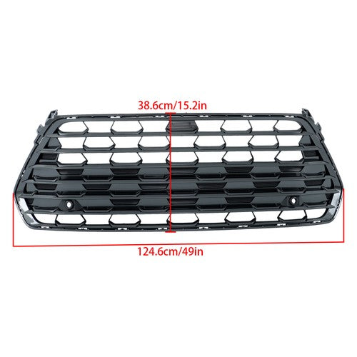 DURAFORCE W/ Sensor Holes W/o Camera Hole Front Grill Fit For Toyota Grand Highlander 2024