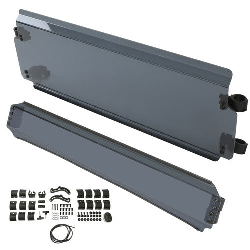 DURAFORCE Full Smoked Windshield For John Deere Gator RSX860i RSX850i XUV 550 2012-20