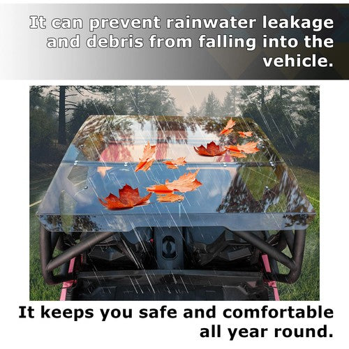 For 2014 Plus Can-Am Commander 800 1000 1000R Heavy Duty Smoke Tinted Roof