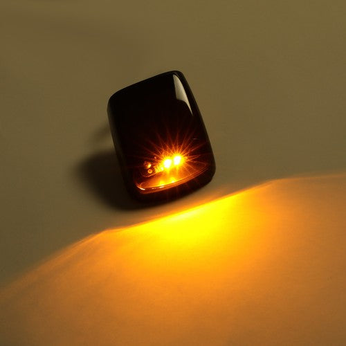 Amber Cab Roof Marker LED Lights for 2015-2019 Chevy Silverado GMC 2500HD 3500HD