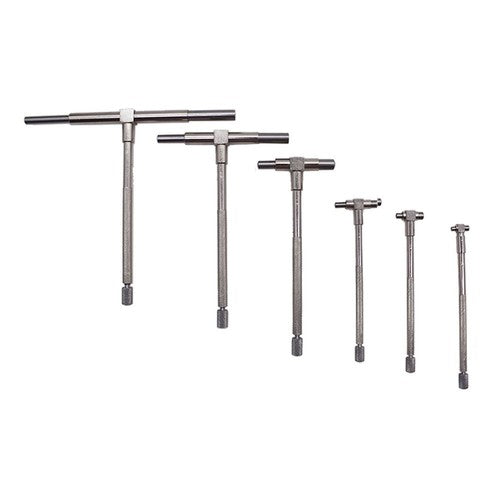 DURAFORCE Precision 6 Pc Telescoping Gage Set 5/16" - 6" Range T-Bore Hole Gauges w/Pouch