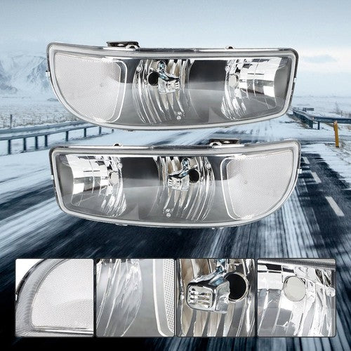 DURAFORCE For GMC Sierra 1500 99-07 & Yukon 00-06 L+R Headlight Replacement Halogen Black