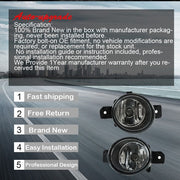 DURAFORCE Fog lamp assembly Clear Lens Front Bumper For Nissan Pathfinder 13-16 LH+RH