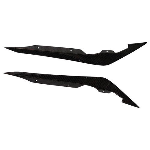 DURAFORCE 4PCS Carbon Fiber Front Bumper Side Blade Canard Fin for Subaru WRX VB S4