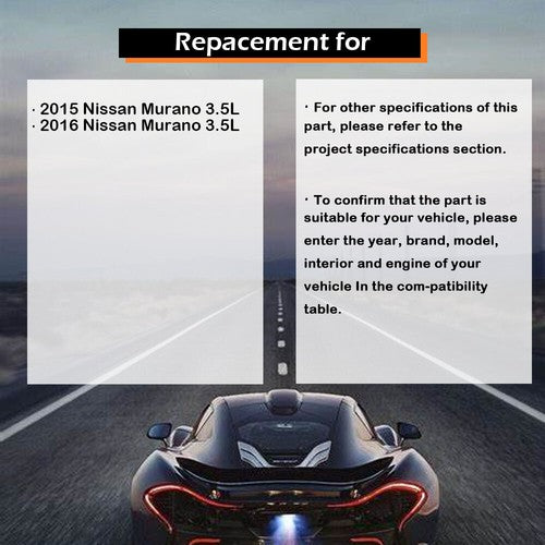 DURAFORCE Right+Left Clear Lens Fog Lights Assembly w/Halogen Bulbs For 15- Nissan Murano