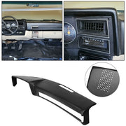 DURAFORCE Black Dashboard Cover Fit For 1981-1991 GMC Chevrolet Trucks SUV Pickup Dash Cap