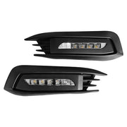 DURAFORCE Pair For 2016-2018 Honda Civic LED DRL Fog Light W/Turn Signal Lamp LH+RH