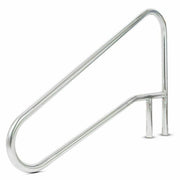 DURAFORCE Swimming Pool Handrail Cross Braced Deck Mounted Step Stair Rail Stainless steel