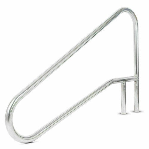 DURAFORCE Swimming Pool Handrail Cross Braced Deck Mounted Step Stair Rail Stainless steel
