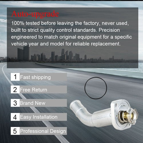 DURAFORCE 12620112 Thermostat For Chevy Trailblazer Buick Rainier GMC Envoy 4.2L 2002-2009