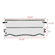DURAFORCE For 16-23 Kawasaki Teryx/Teryx4 800 Front Clear Folding Flip Tilting Windshield