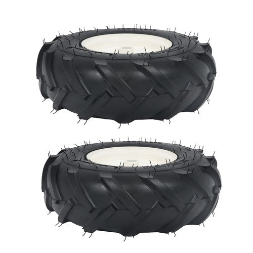 DURAFORCE 13x5.00-6 inch Lawn Mower Tires and Wheels (3/4'inch Axle Diameter) 2pcs