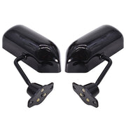 DURAFORCE BLACK Universal F1 style Car Racing Reamview side Wing Mimos Convex Glass 2X
