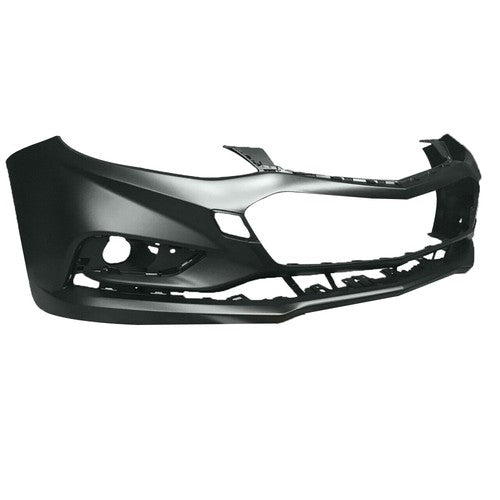 DURAFORCE NEW- Front Bumper Cover For Chevy Cruze 2016 2017 2018 w/o Park Assist Black