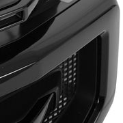 DURAFORCE Front Bumper Grille Plastic Gloss Black For Ford F250 F350 2020-2022 Super Duty