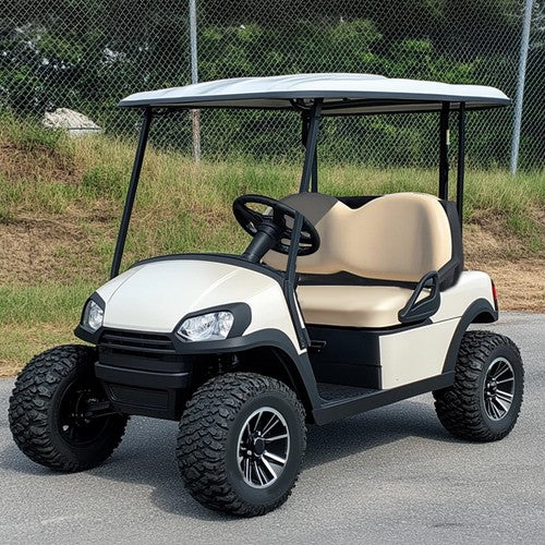 DURAFORCE Beige Front Seat Bottom Cushion For Club Car Precedent Golf Cart 2004-Up