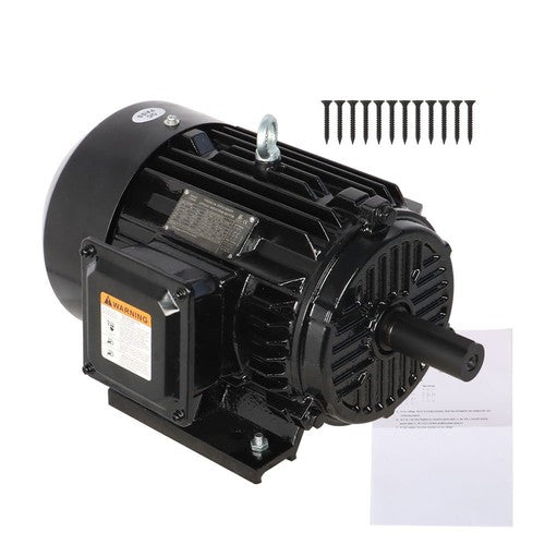 DURAFORCE 5HP 3 Phase Electric Motor 1800 RPM 184T Frame TEFC 230/460 Volt Severe Duty New
