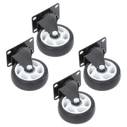 DURAFORCE Heavy Duty 4-Inch Swivel Casters - Smooth Mobility, 1200lbs Max Load - 4 Pack