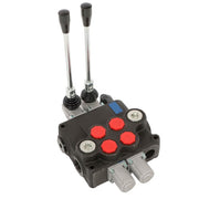 DURAFORCE 32 GPM 2 Spool 3600 PSI Hydraulic Directional Control Valve Double Acting SAE 16