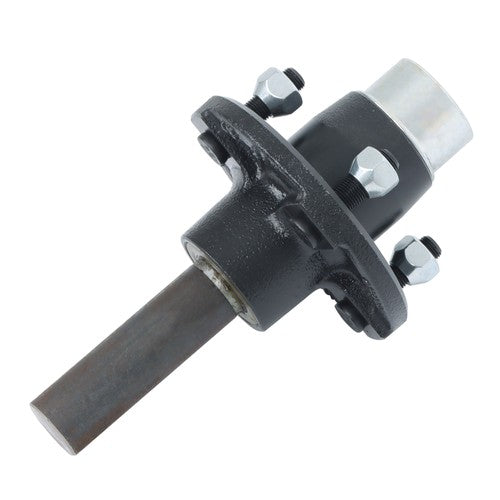 DURAFORCE 6PCS Trailer Axle Kit w/ 4 on 4" Bolt Idler 1" Hub & Round BT8 Spindle L44643