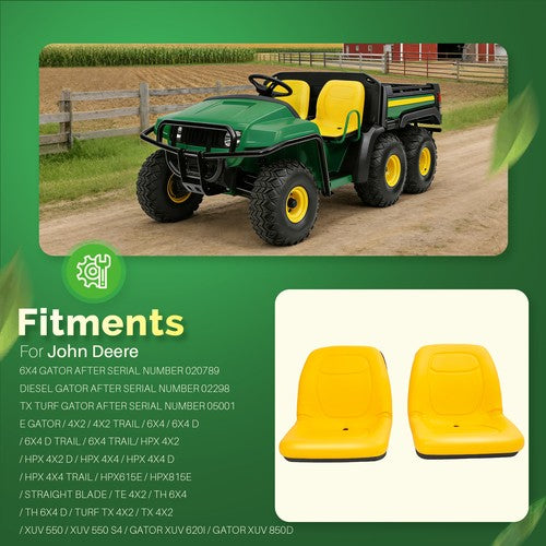 DURAFORCE VG11696 2 Seats For John Deere Gator XUV 620i XUV 850D 4X2 HPX TX 4X2 TURF