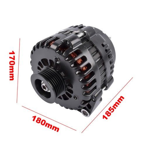 DURAFORCE AD244 Style High Output Alternator Fits for GM LS Truck/Van/SUV 1999-2006 220Amp