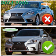 DURAFORCE For 14-16 Lexus IS200t IS250 IS350 F Sport Front Bumper Grille Gloss Black 2014