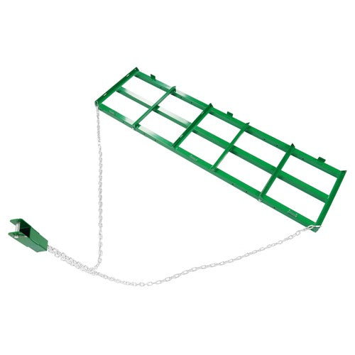 DURAFORCE 6 FT Yard Drag Harrow Grader Rake w/ 4 FT Chain For universal ATV/UTV/Tractor