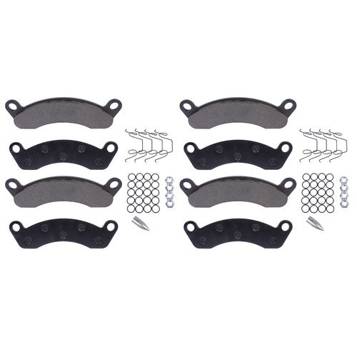 DURAFORCE 8 BRAKE PAD KIT 10K-12K AXLE FOR K71-180-00 DEXTER CALIPER 2WHEELS Semi-Metallic
