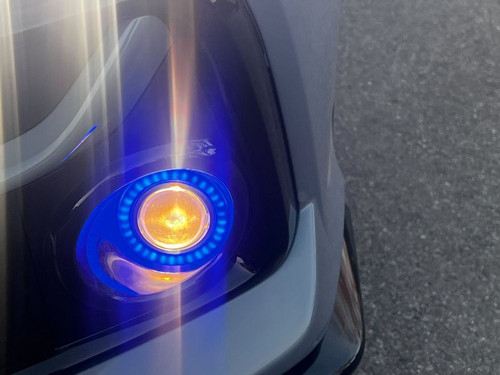 For 2016-2021 Honda Civic LED Blue Halo Projector Fog Light  Angel Eyes Ring DRL