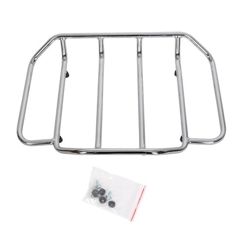 DURAFORCE King Luggage Trunk Backrest Luggage Rack For Harley Street Glide Road King 14-26