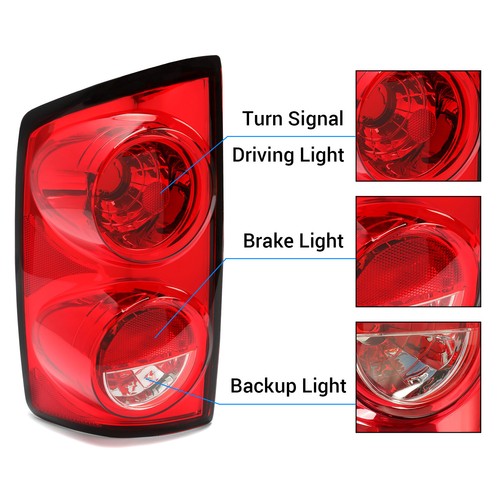 Driver Left Side Tail Light Lamp for 2007-2008 Dodge Ram 1500 2007-2009 Ram 2500
