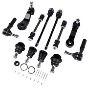 DURAFORCE 12Pcs Front Ball Joints Tie Rods Idler Pitman Arm for Chevy Silverado 2500 3500