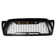 DURAFORCE Black Plastic Front Upper Bumper Grille W/ LED For Toyota Tacoma 2005-2011
