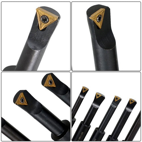 DURAFORCE 90 Degree 3/4" Shank Indexable Boring Bars Round Shank Boring Bars 8 PCS