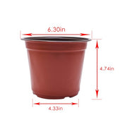 DURAFORCE 16*14*11cm 100pcs Plastic Plant Flower Starting Pots Nursery Seedlings Plant