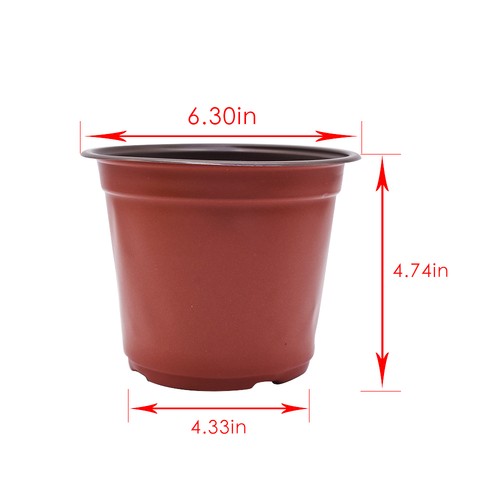 DURAFORCE 16*14*11cm 100pcs Plastic Plant Flower Starting Pots Nursery Seedlings Plant