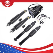 DURAFORCE 5Pcs Air Suspension Set Shocks & Compressor For Escalade Chevy Tahoe GMC Yukon