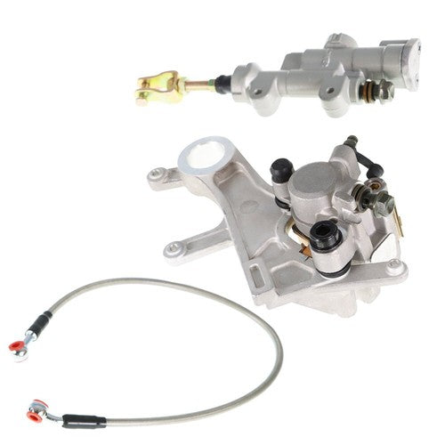DURAFORCE Rear Brake Master Cylinder &Brake Caliper &Hose Assembly For Honda CRF450 CRF250