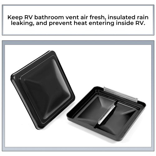 DURAFORCE 2 Roof Vent Cover 14" x 14" Replacement Lid For Camper RV Trailer Motorhome