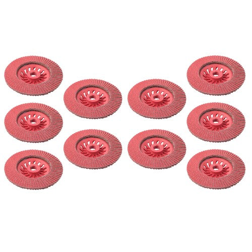 DURAFORCE 4-1/2" x 7/8" Ceramic Grinding Wheel Type 29 Flap Discs 10 Pack 60 Grit