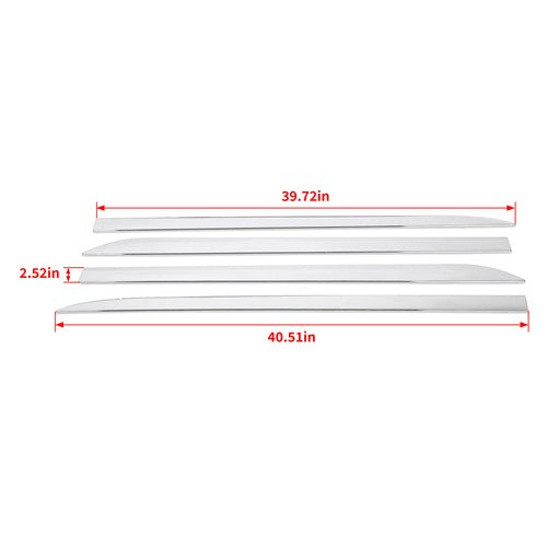 4 Pcs Outside Door Body Side ABS Molding Chrome Trim for Toyota Sienna 2011 2020