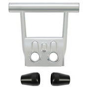 DURAFORCE Front Bumper Guard + rubber end caps For Yamaha Banshee 350 YFZ350 87-06 Silver
