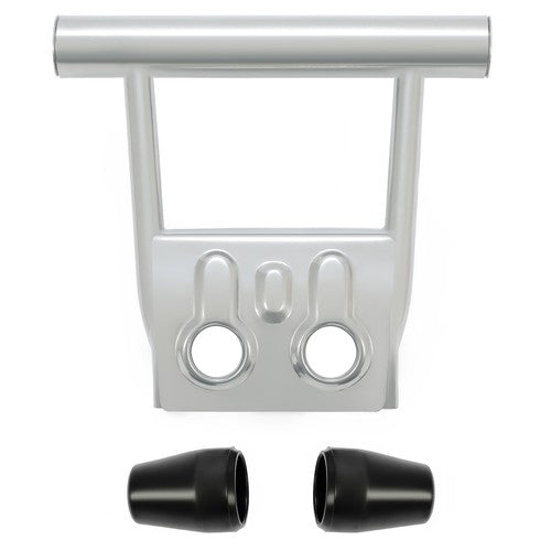 DURAFORCE Front Bumper Guard + rubber end caps For Yamaha Banshee 350 YFZ350 87-06 Silver