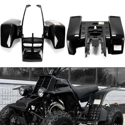 DURAFORCE Front Rear Fender Plastic Body for 1987 2006 Yamaha Banshee 350 YFZ350 Black