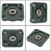 DURAFORCE UCF201-8 1/2" Bore Pillow Block Flange Bearing 4 Bolt Solid Base (4PCS)