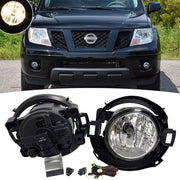 DURAFORCE Fog Lights W/Bracket + Harness + Clip Fit Nissan Frontier 10-19 & Xterra 05-15